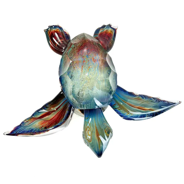Tagliapietra Andrea Earrings Sea Turtle Large Authentic Murano Glass