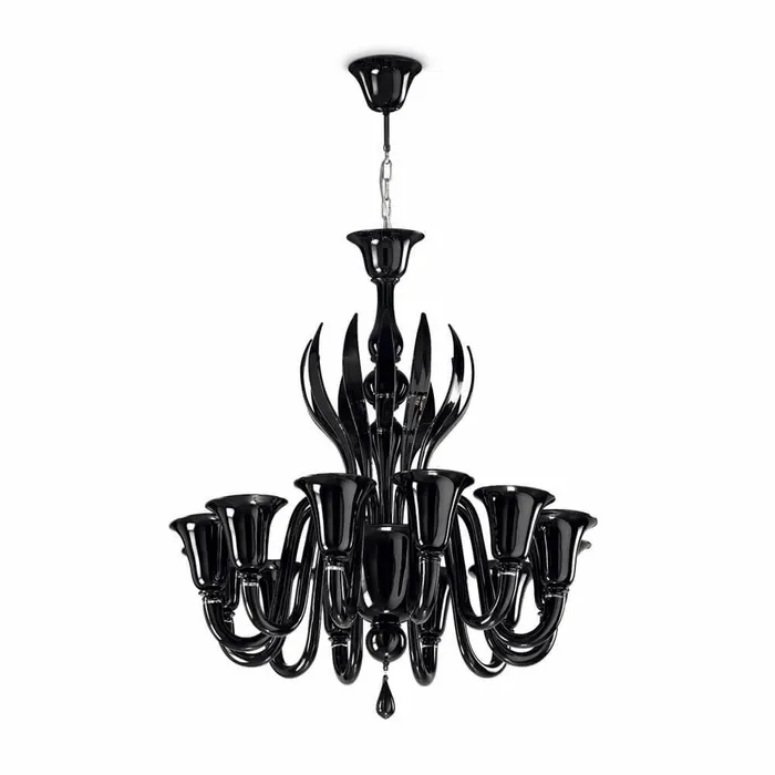 Voltolina Earrings Chandelier Murano Glass Rialto Series 8 lights