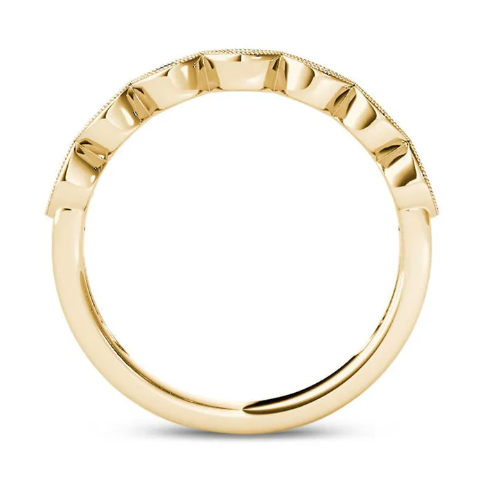 020 CT TW Natural Diamond MarquiseShaped Antique VintageStyle Stackable Band in Solid 10K Yellow Gold Goldia Rings 020 CT TW Natural Diamond MarquiseShaped Antique VintageStyle Stackable Band in Solid 10K Yellow Gold Goldia Rings