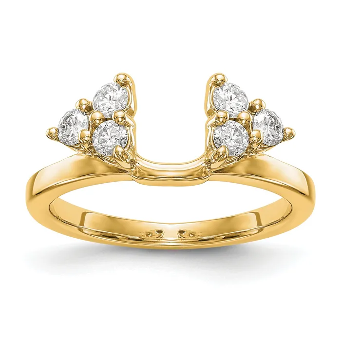 039ct CZ Solid Real 14K Yellow Gold WrapRing Goldia PreStyled Sets