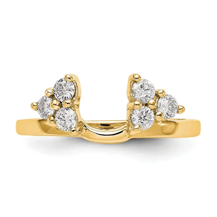 039ct CZ Solid Real 14K Yellow Gold WrapRing Goldia PreStyled Sets