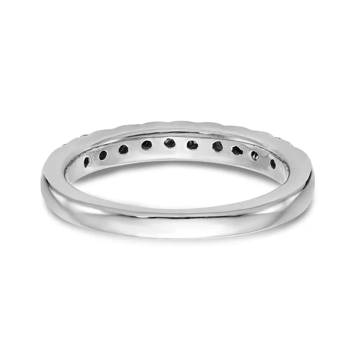 045ct CZ Solid Real 14k White Gold Wedding Wedding Band Ring Goldia Rings