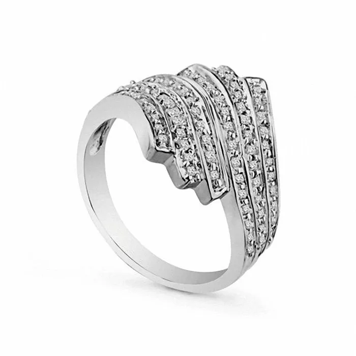 050 CT TW Natural Diamond Antique VintageStyle Eternal Flame Ring in Sterling Silver Goldia Rings 050 CT TW Natural Diamond Antique VintageStyle Eternal Flame Ring in Sterling Silver Goldia Rings