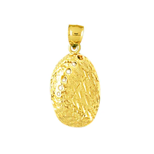 14K Gold Gastropod Mollusc Abalone Seashell Charm Goldia Charm Necklaces