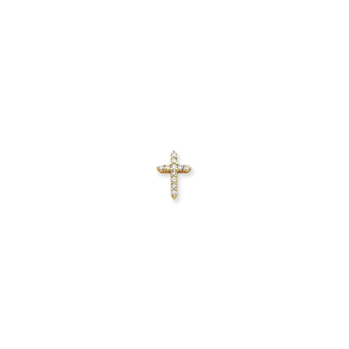 14k VS Diamond cross pendant Goldiacom Necklaces
