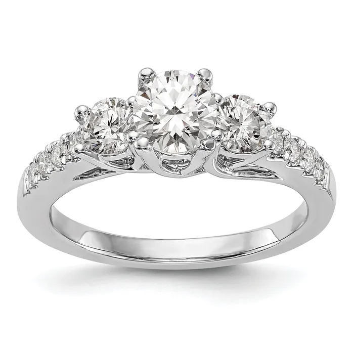 14k White Gold 1 15 Ct Lab Grown Diamond VSSI G Three Stone Engagement Ring Goldia Rings 14k White Gold 1 15 Ct Lab Grown Diamond VSSI G Three Stone Engagement Ring Goldia Rings