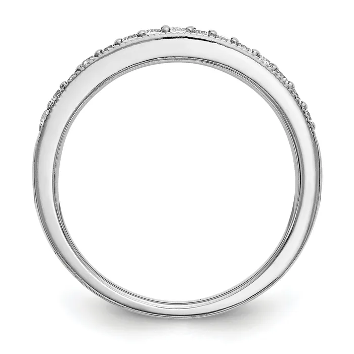 14k White Gold 15 Ct Lab Grown Diamond VSSI G Band Ring Goldia Rings