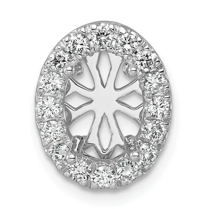 14k White Gold 2 12 Ct Lab Grown Diamond VSSI G Halo Chain Slide Pendant Goldia Necklaces 14k White Gold 2 12 Ct Lab Grown Diamond VSSI G Halo Chain Slide Pendant Goldia Necklaces