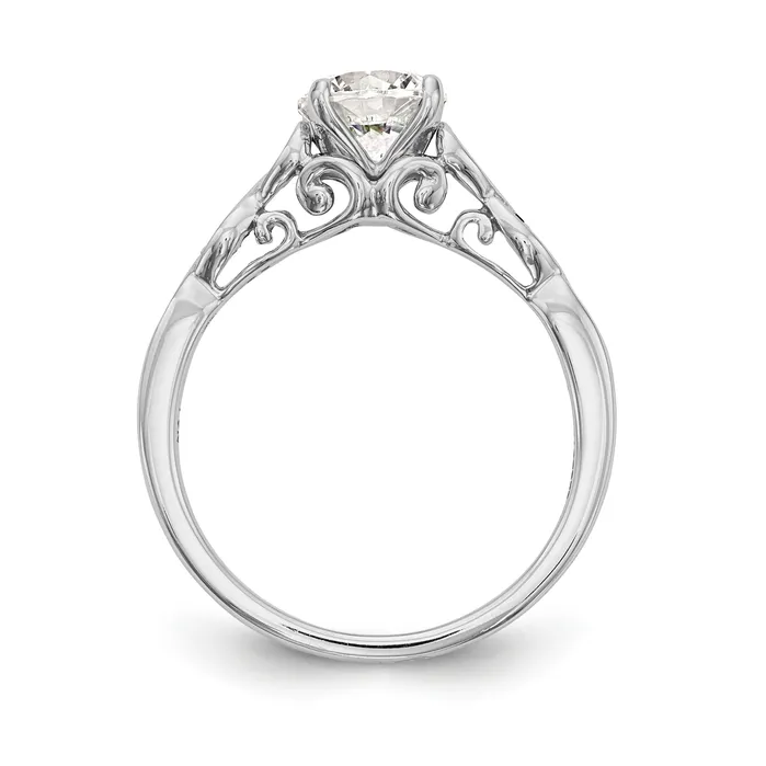 14k White Gold Peg Set Simulated Diamond Engagement Ring Goldiacom Rings 14k White Gold Peg Set Simulated Diamond Engagement Ring Goldiacom Rings