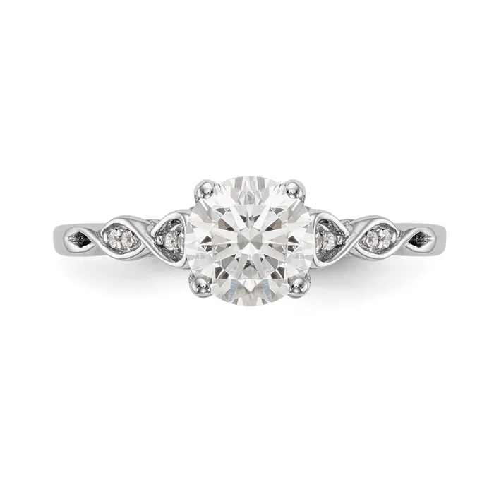 14k White Gold Peg Set Simulated Diamond Engagement Ring Goldiacom Rings 14k White Gold Peg Set Simulated Diamond Engagement Ring Goldiacom Rings