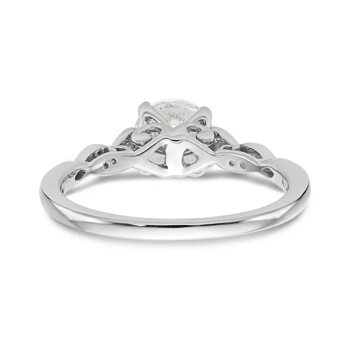 14k White Gold Peg Set Simulated Diamond Engagement Ring Goldiacom Rings 14k White Gold Peg Set Simulated Diamond Engagement Ring Goldiacom Rings