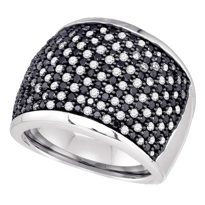 14k White Gold Round Diamond Cocktail Ring 112 Cttw gndatlanta Rings 14k White Gold Round Diamond Cocktail Ring 112 Cttw gndatlanta Rings