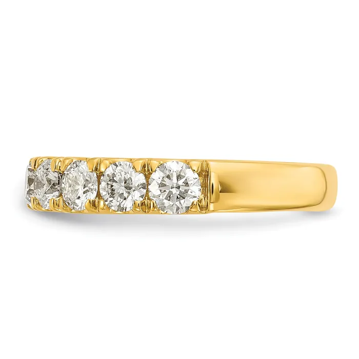 14k Yellow Gold 1 12 Ct Lab Grown Diamond VSSI G Wedding Band Ring Goldia Rings