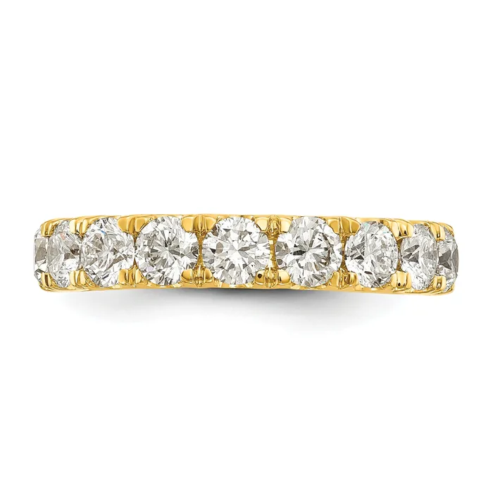 14k Yellow Gold 1 12 Ct Lab Grown Diamond VSSI G Wedding Band Ring Goldia Rings