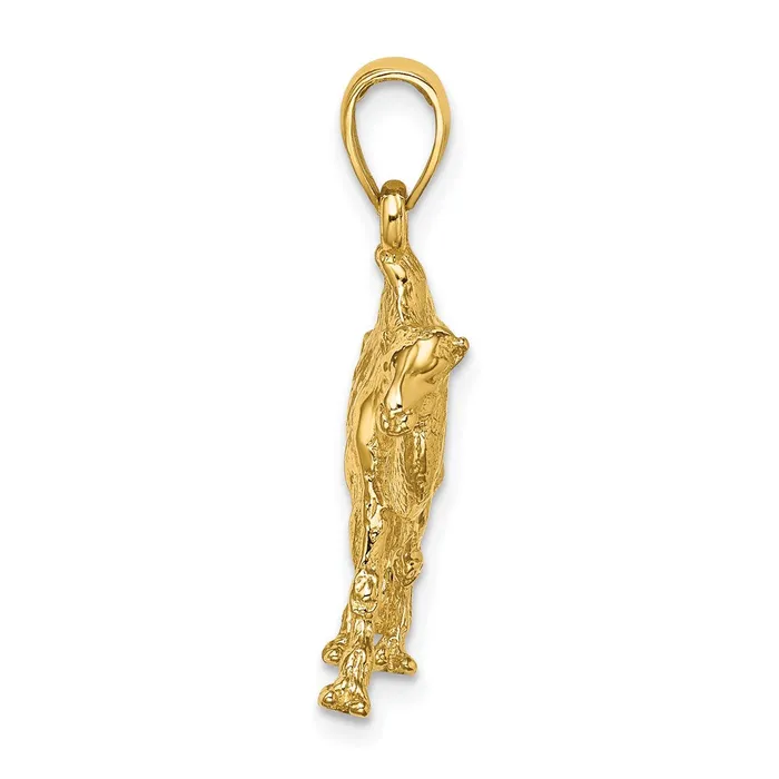 14k Yellow Gold 3D Camel Charm Goldia Charm Necklaces