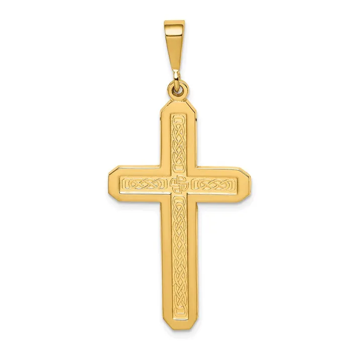 14k Yellow Gold Cross Pendant Goldia Necklaces