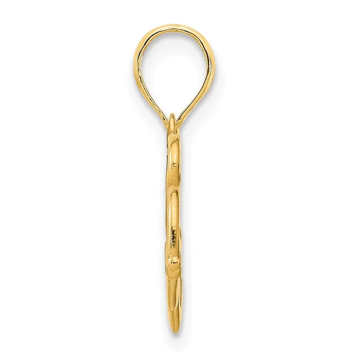 14k Yellow Gold Fancy Claddagh Pendant Goldia PreStyled Sets