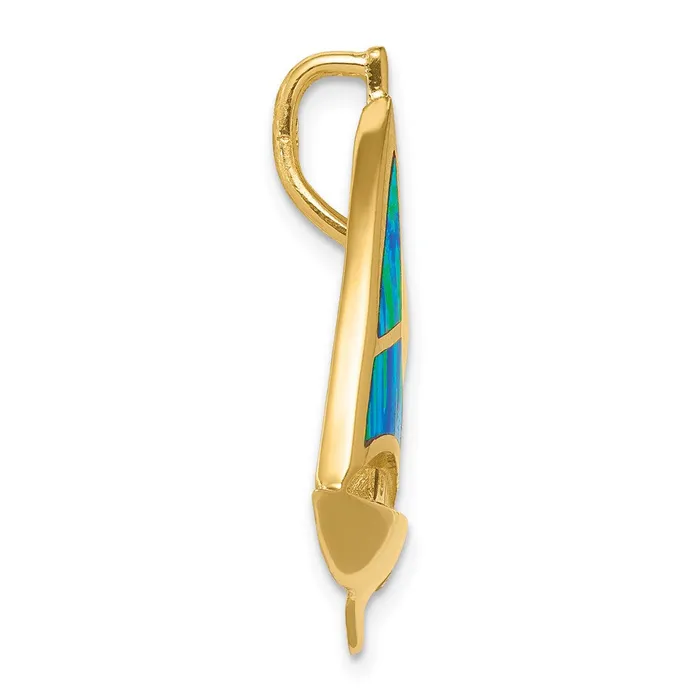 14k Yellow Gold Imitation Opal Sailboat Slide Goldia PreStyled Sets