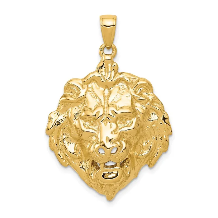 14k Yellow Gold Lion Charm Goldia Charm Necklaces