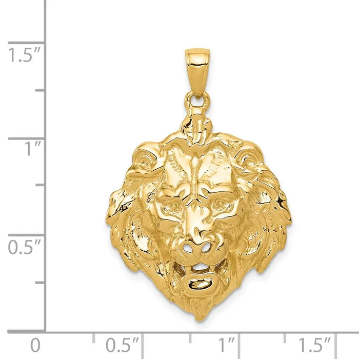 14k Yellow Gold Lion Charm Goldia Charm Necklaces
