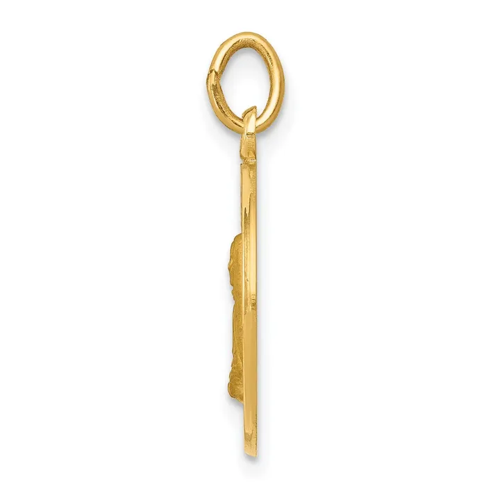 14k Yellow Gold Mother Cabrini Medal Charm Goldia Charm Necklaces