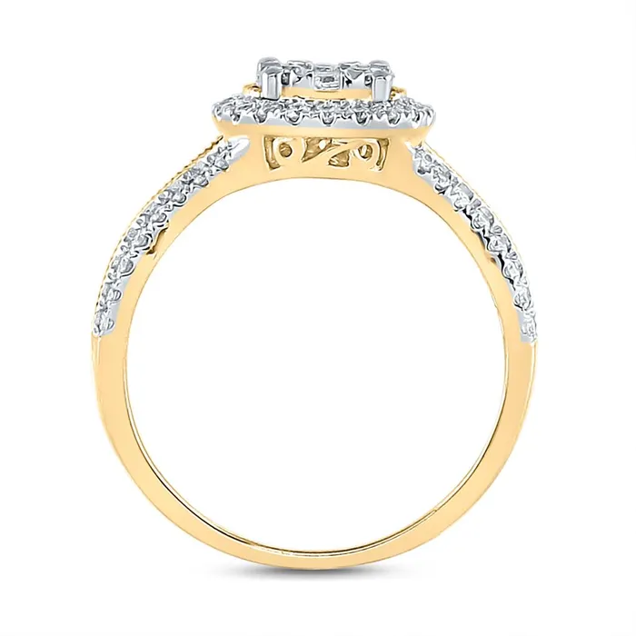 14k Yellow Gold Round Diamond Bridal Wedding Ring Set 78 Cttw gndatlanta Rings