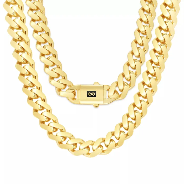 14k Yellow Gold Royal Monaco Miami Cuban Link 11mm Chain Pendant Necklace 18 Goldiacom Necklaces 14k Yellow Gold Royal Monaco Miami Cuban Link 11mm Chain Pendant Necklace 18 Goldiacom Necklaces