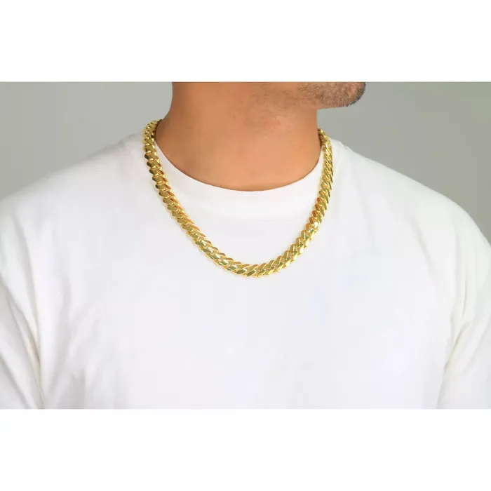 14k Yellow Gold Royal Monaco Miami Cuban Link 5mm Chain Pendant Necklace 24 Goldiacom Necklaces