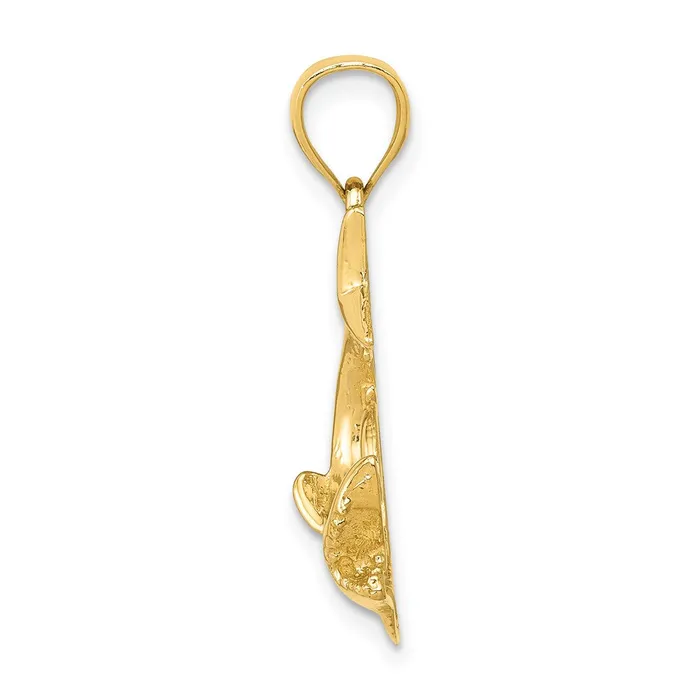 14k Yellow Gold Shark Pendant Goldia Necklaces