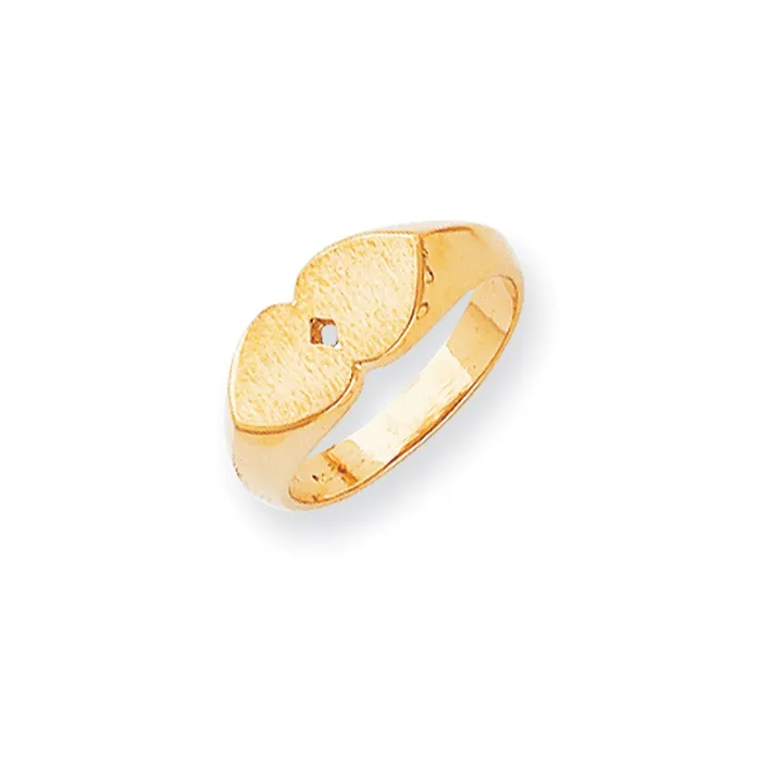 14K Yellow Gold Signet Ring Goldia Rings