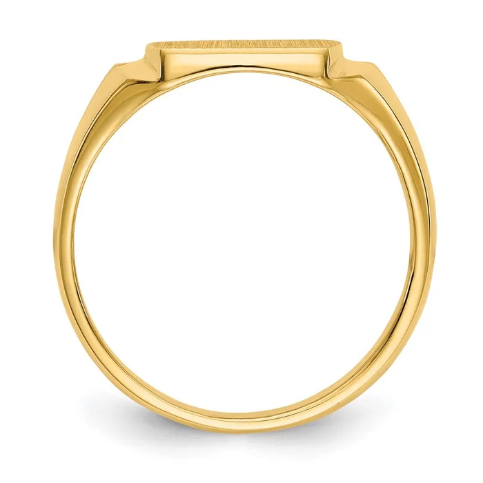 14K Yellow Gold Signet Ring Goldia Rings