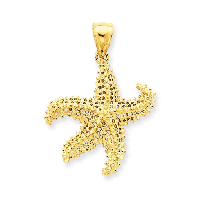 14k Yellow Gold Starfish Pendant Goldia PreStyled Sets