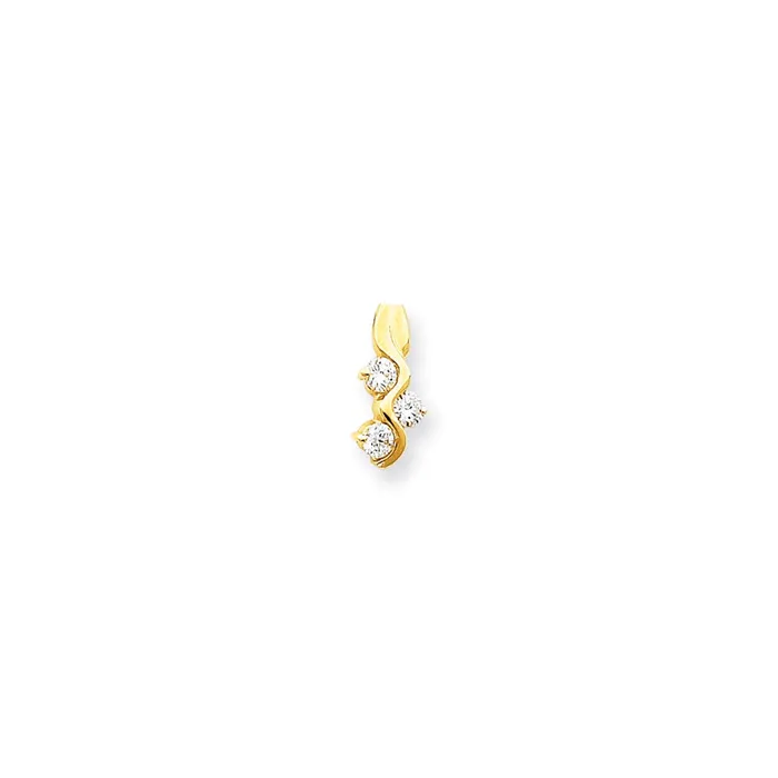 14K Yellow Gold VS Real Diamond chain slide Goldia PreStyled Sets