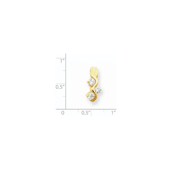 14K Yellow Gold VS Real Diamond chain slide Goldia PreStyled Sets