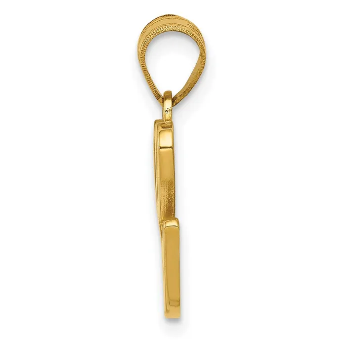 14k Yellow GoldY Script Letter G Initial Pendant Goldia Necklaces