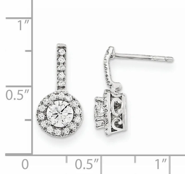 14KW AA Diamond Semi mount Earrings goldiaca Earrings