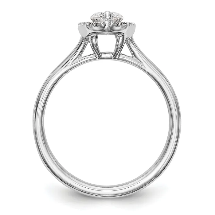 14kw Marquise Halo Simulated Diamond Split Shank Engagement Ring Goldiacom Rings