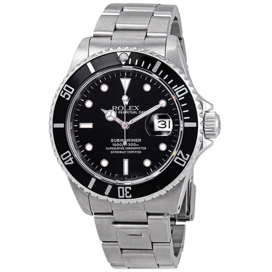 Bracelets JMS always Original PreOwned Rolex Submariner Black Dial Stainless Steel Aluminum Bezel Rolex Oyster Automatic Mens Watch 16610 Bracelets JMS always Original PreOwned Rolex Submariner Black Dial Stainless Steel Aluminum Bezel Rolex Oyster Automatic Mens Watch 16610