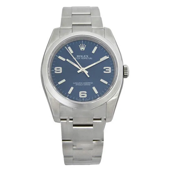 Bracelets JMS always Original Rolex Oyster Perpetual 36 mm Blue Dial Stainless Steel Bracelet Automatic Mens Watch 116000BLASO Bracelets JMS always Original Rolex Oyster Perpetual 36 mm Blue Dial Stainless Steel Bracelet Automatic Mens Watch 116000BLASO