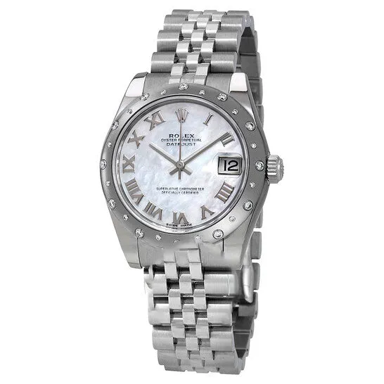 Bracelets JMS always Original Rolex Oyster Perpetual Datejust 31 Mother of Pearl Dial Stainless Steel Jubilee Bracelet Automatic Ladies Watch 178344MRJ