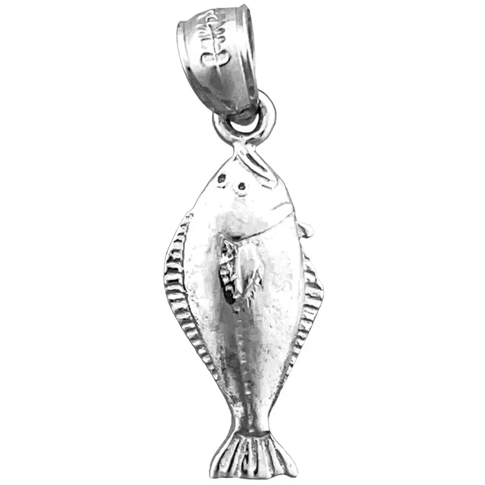 Charm Necklaces 14K Gold Sole Fish Charm Goldia