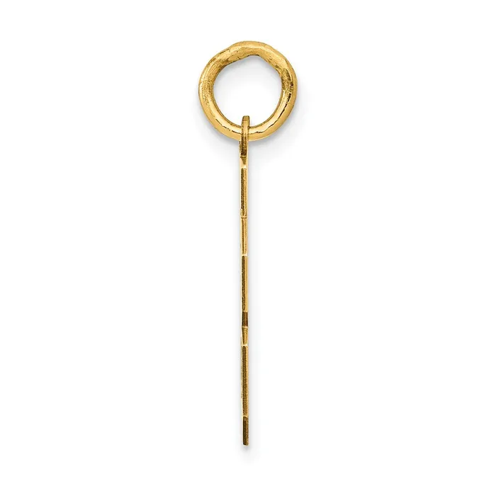 Charm Necklaces 14k Yellow Gold Small Polished Number 78 Charm Goldia