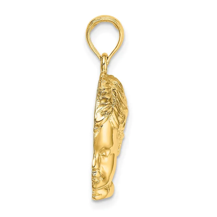 Charm Necklaces Goldia 14k Yellow Gold Boy Head Charm