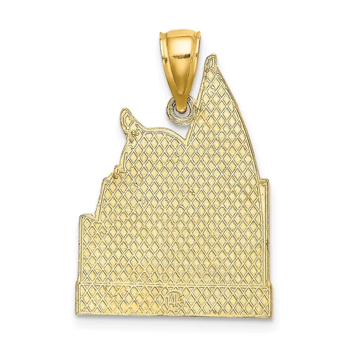 Charm Necklaces Goldia 14k Yellow Gold CURACAO w Sailboat and Seagull Charm