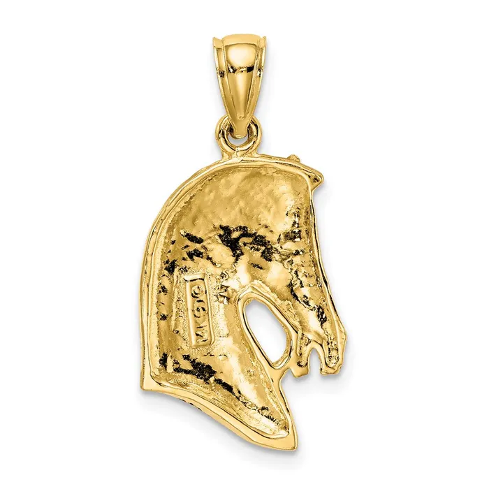 Charm Necklaces Goldia 14k Yellow Gold Horse Head wShort Mane Charm