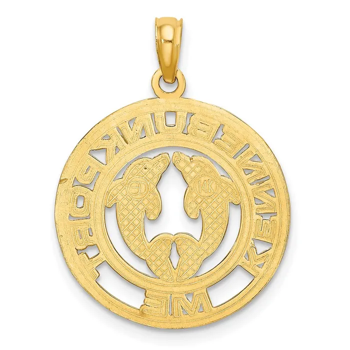 Charm Necklaces Goldia 14k Yellow Gold KENNEBUNKPORT Dolphins Charm