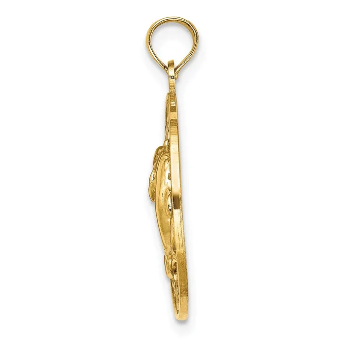 Charm Necklaces Goldia 14k Yellow Gold OCEAN CITY w Dolphins Charm