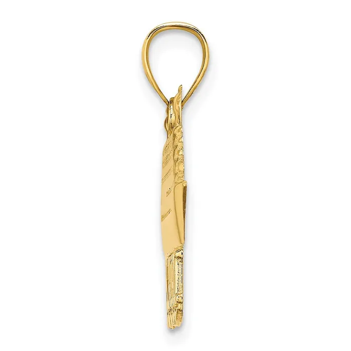 Charm Necklaces Goldia 14k Yellow Gold Polished KAUAI Cruise Ship Charm