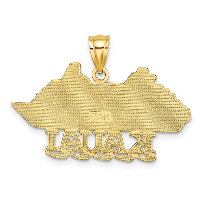 Charm Necklaces Goldia 14k Yellow Gold Polished KAUAI Cruise Ship Charm