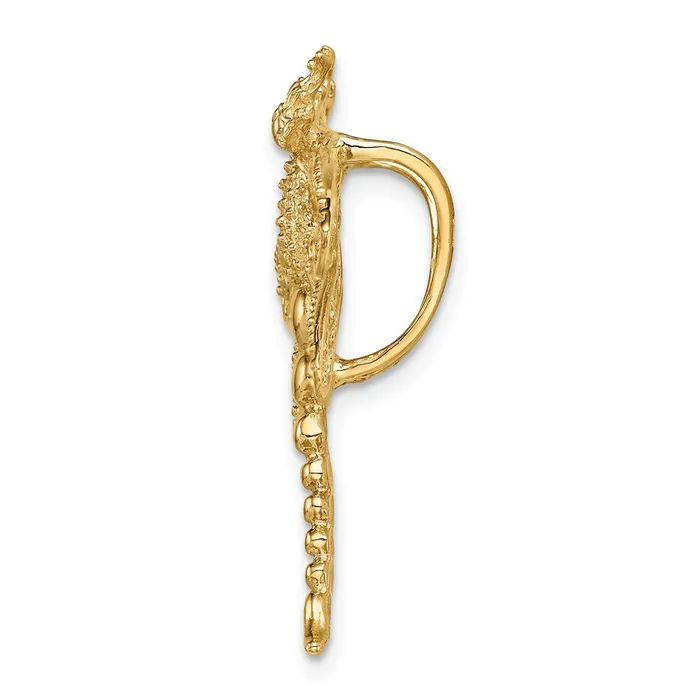 Earrings 14k Yellow Gold Cutout Dragonfly Slide Goldia